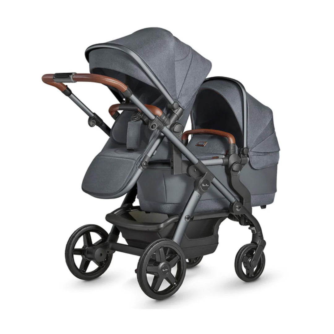 Silver Cross Wave 3 Twin Pram & Pushchair - Lunar 5