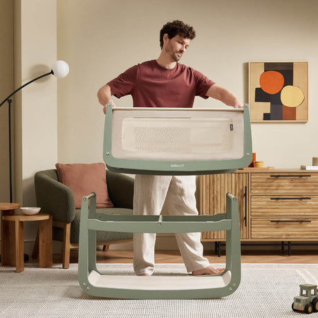 Snuzpod 5 Bedside Crib - Sage 10