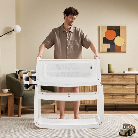 Snuzpod 5 Bedside Crib - White 10