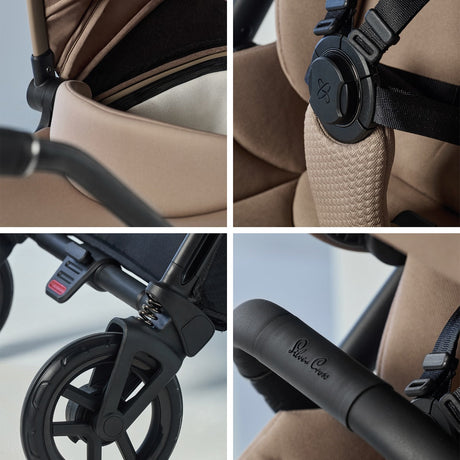 Silver Cross Dune 2 with First Bed Folding Carrycot and Accessory Bundle - Mocha 4