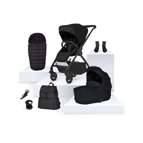 Silver Cross Dune 2 with First Bed Folding Carrycot and Accessory Bundle - Space 1