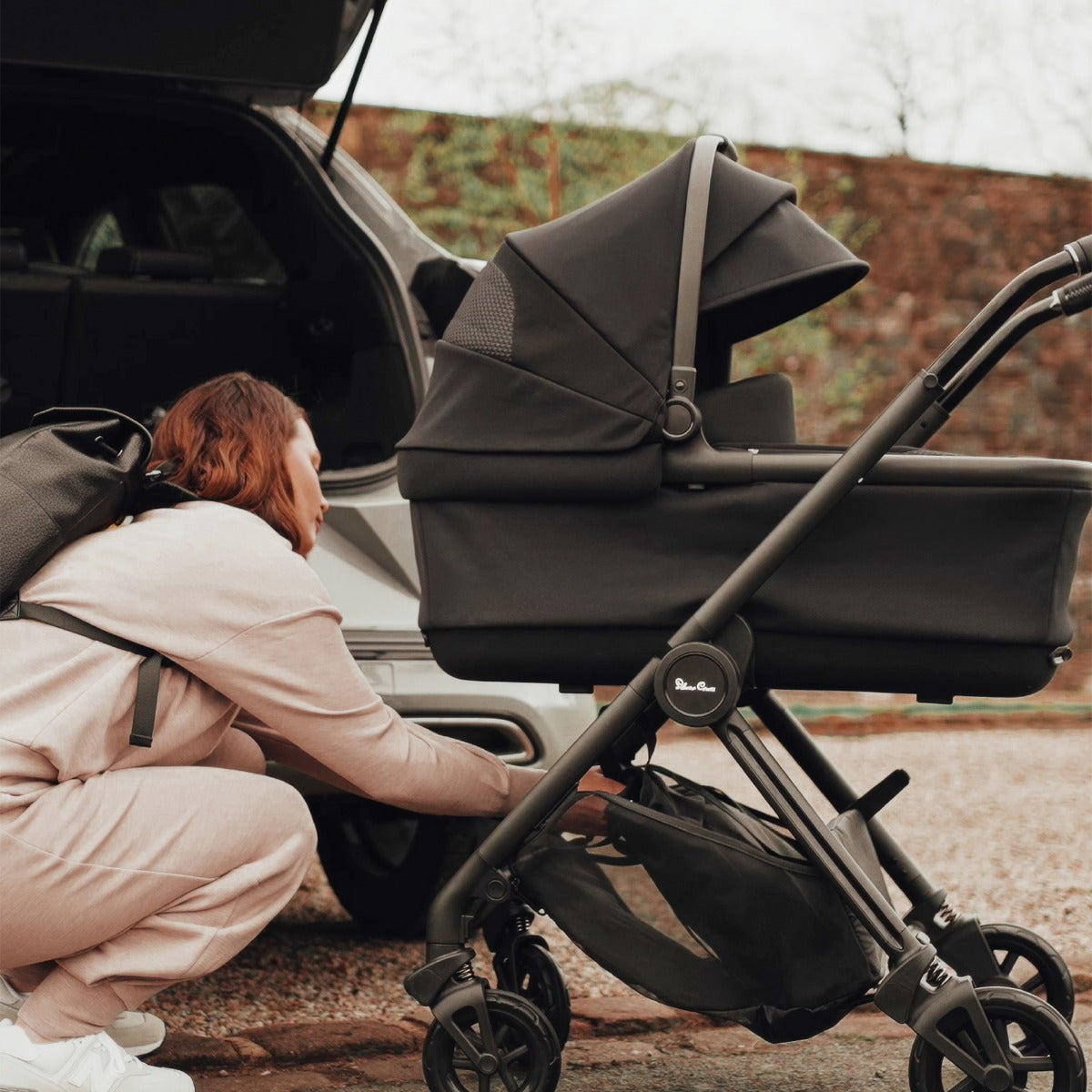 Silver Cross Dune 2 Pushchair and First Bed Folding Carrycot - Space 8