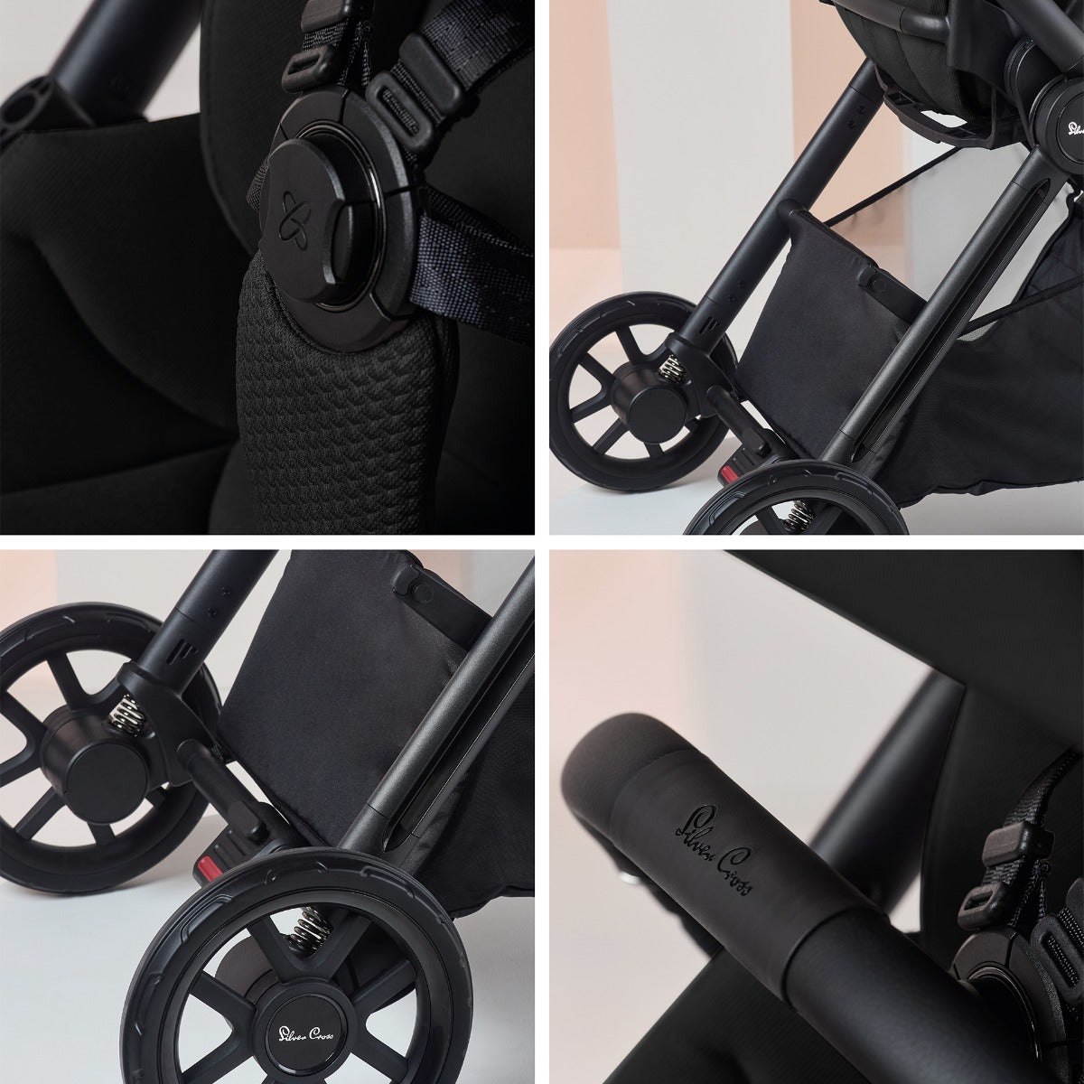 Silver Cross Reef 2 Pushchair and First Bed Folding Carrycot - Space 4