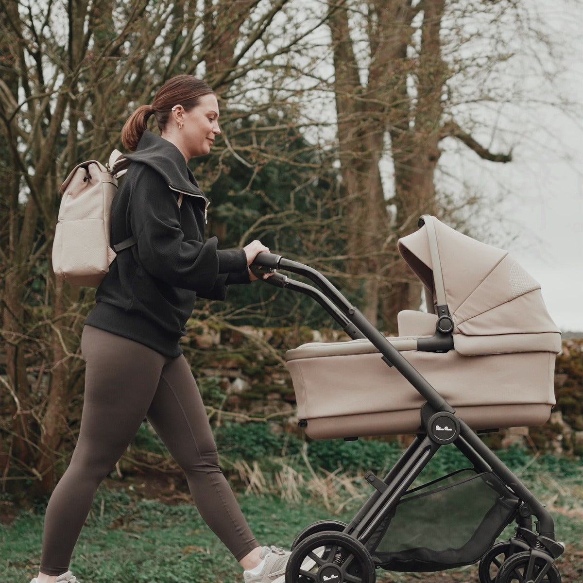 Silver Cross Reef 2 Pushchair and First Bed Folding Carrycot - Space 8