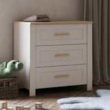 Silver Cross Seville 2 Piece Cot Bed & Dresser Set - Cashmere Oak 7