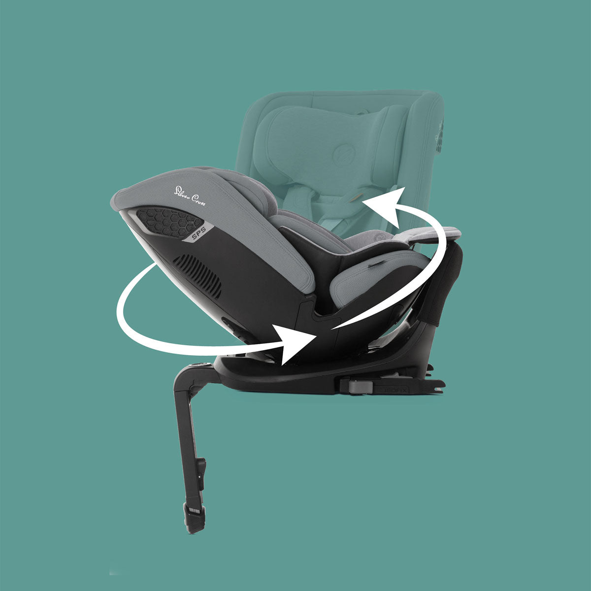 Silver Cross Motion 2 All Size 360 Car Seat - Glacier 3