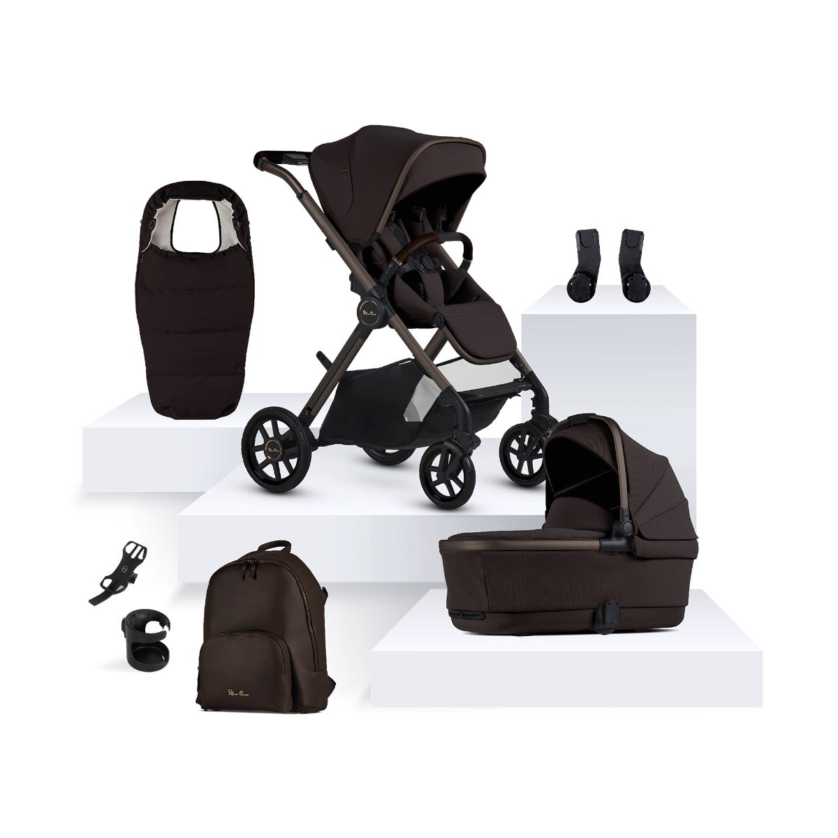Silver Cross Reef 2 Special Edition with Maxi-Cosi Pebble 360 Pro2 Ultimate Bundle - Ganache 16