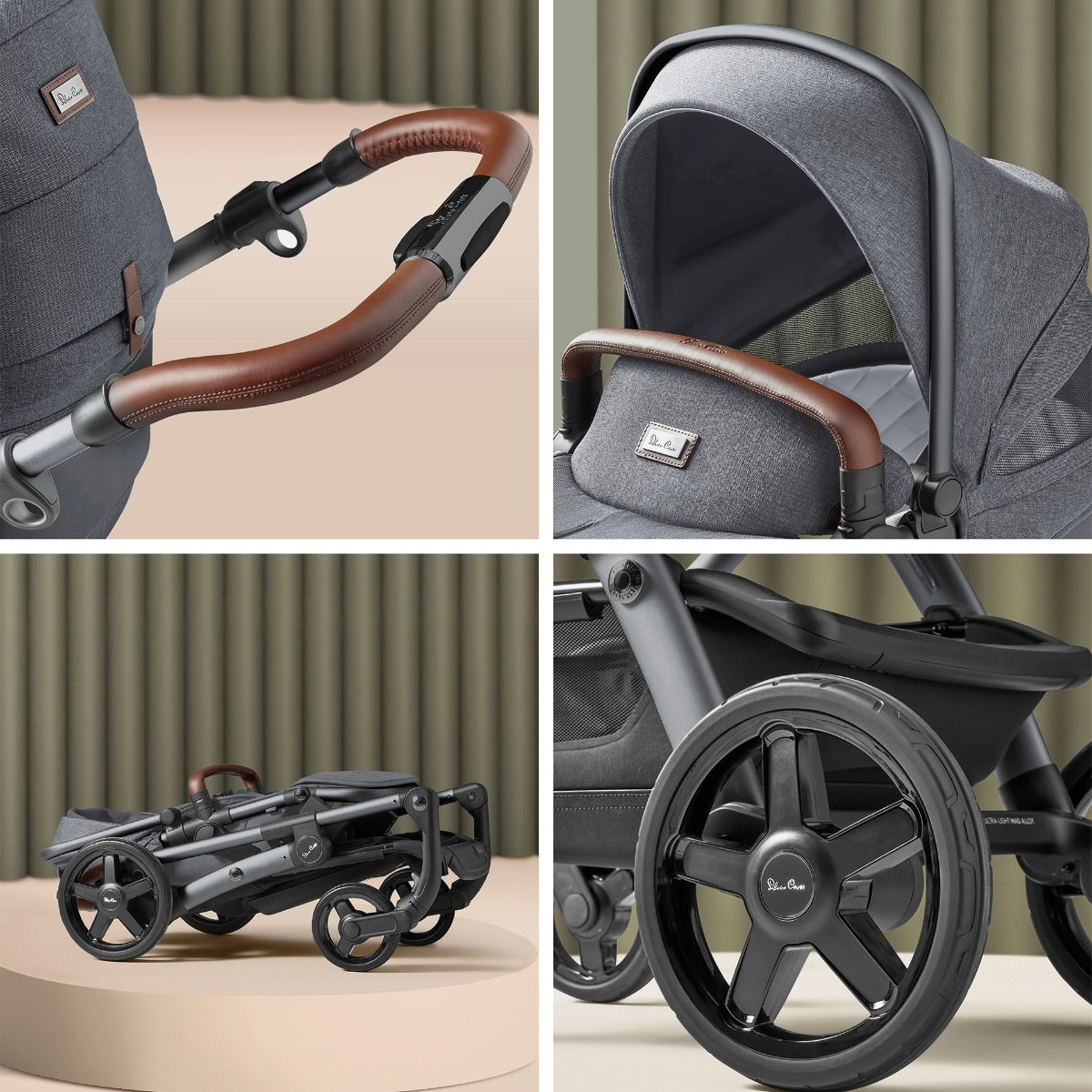 Silver Cross Wave 3 Pram & Pushchair + Ultimate Pack + Motion All Size - Lunar 4