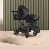 Silver Cross Wave 3 Twin Travel System Bundle - Onyx 10