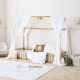 Tutti Bambini Casa Grande Montessori House Floor Bed - Harvest Oak