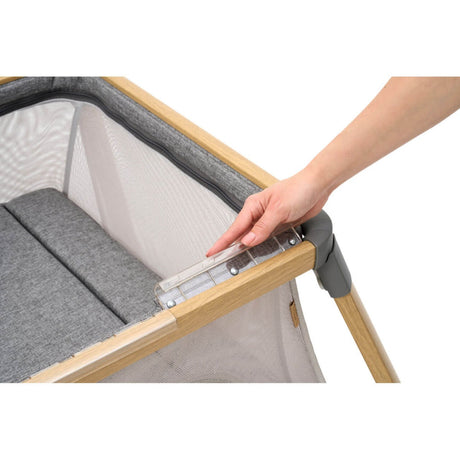 Tutti Bambini CoZee Go 3-in-1 Bassinet, Travel Cot & Playpen - Oak/Charcoal 7