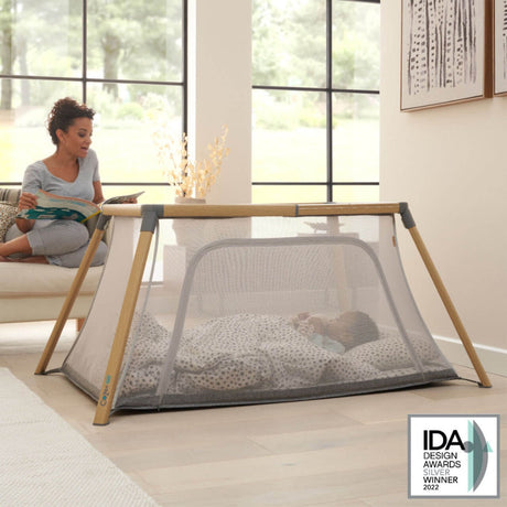 Tutti Bambini CoZee Go 3-in-1 Bassinet, Travel Cot & Playpen - Oak/Charcoal 17