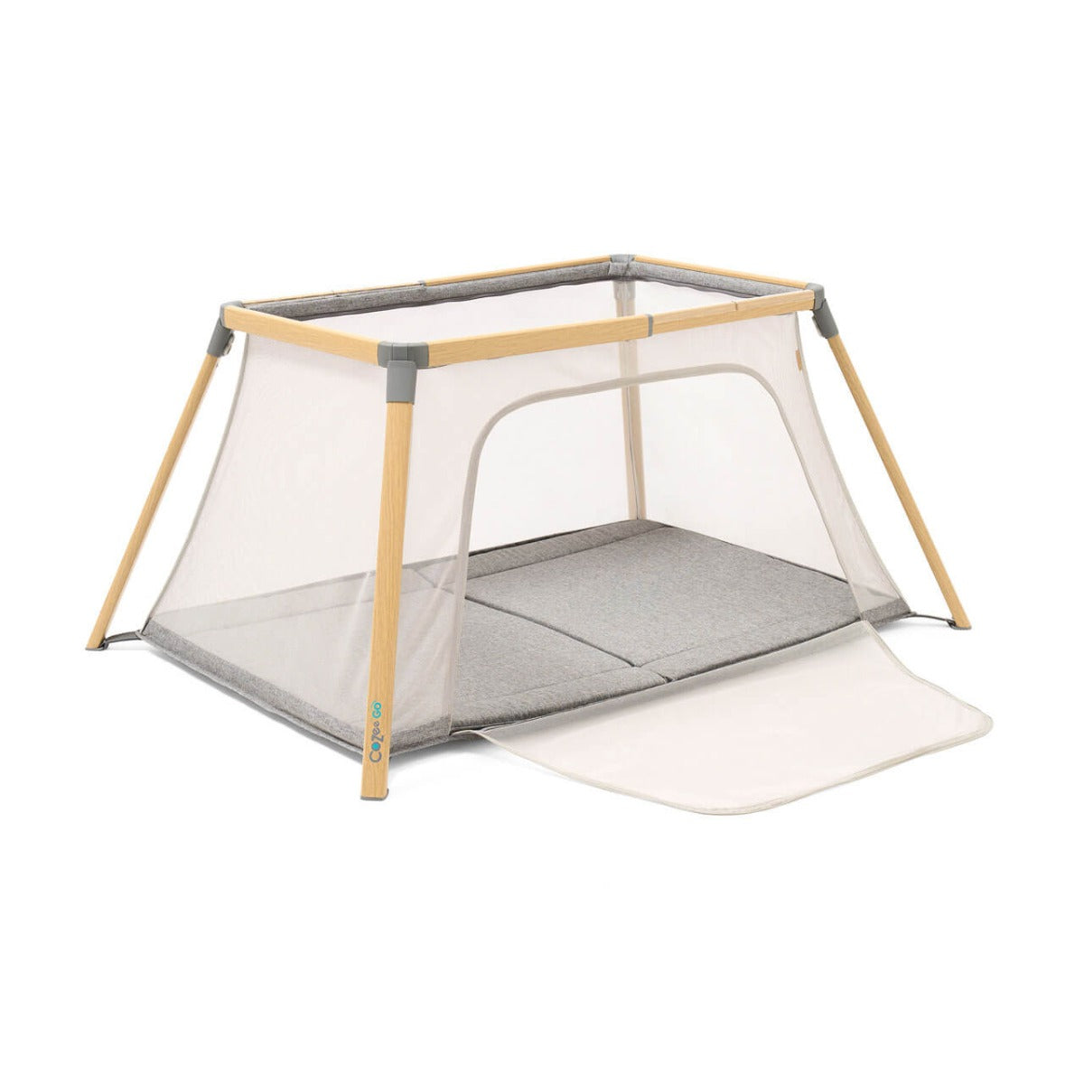 Tutti Bambini CoZee Go 3-in-1 Bassinet, Travel Cot & Playpen - Oak/Charcoal 20