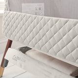 Tutti Bambini CoZee Luxe Bedside Crib - Walnut/Cream 9