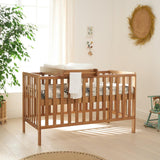 Tutti Bambini Malmo Cot Bed, Cot Top Changer and Mattress Bundle - Oak 1