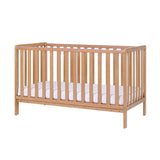 Tutti Bambini Malmo Cot Bed, Cot Top Changer and Mattress Bundle - Oak 2
