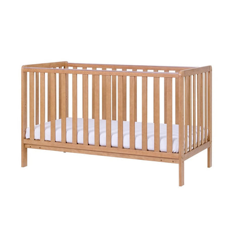 Tutti Bambini Malmo Cot Bed, Cot Top Changer and Mattress Bundle - Oak 2