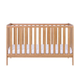 Tutti Bambini Malmo Cot Bed, Cot Top Changer and Mattress Bundle - Oak 3