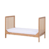Tutti Bambini Malmo Cot Bed, Cot Top Changer and Mattress Bundle - Oak 7