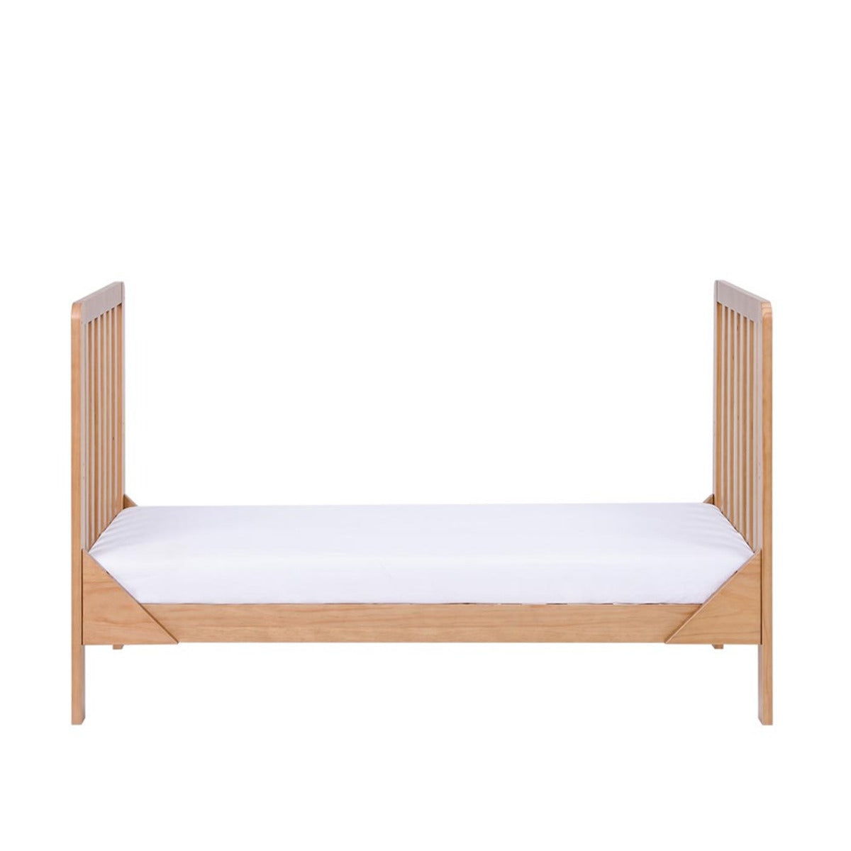 Tutti Bambini Malmo Cot Bed, Cot Top Changer and Mattress Bundle - Oak 8