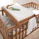 Tutti Bambini Malmo Cot Bed, Cot Top Changer and Mattress Bundle - Oak 11