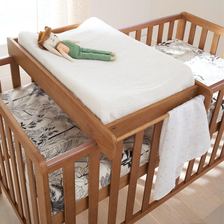 Tutti Bambini Malmo Cot Bed, Cot Top Changer and Mattress Bundle - Oak 11
