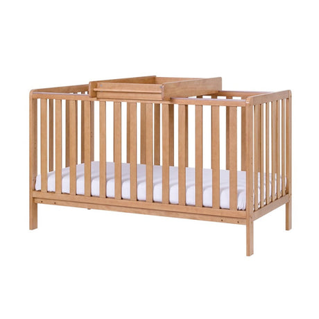 Tutti Bambini Malmo Cot Bed, Cot Top Changer and Mattress Bundle - Oak 19