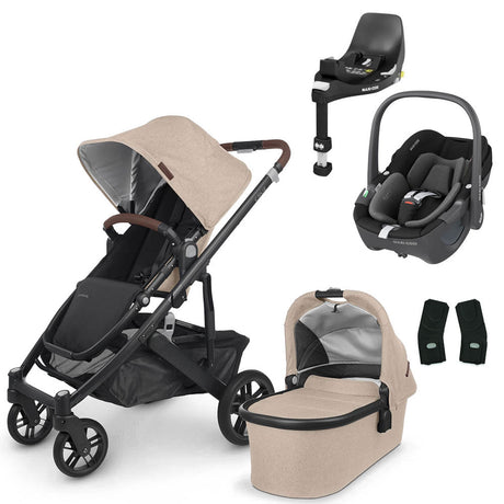 UPPAbaby CRUZ V2 Travel System with Maxi-Cosi Pebble 360 + Rotating IsoFix Base 7