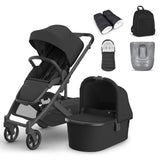 UPPAbaby Cruz V3 Pushchair, Carrycot & Accessory Bundle - Jake