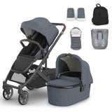 UPPAbaby Cruz V3 Pushchair, Carrycot & Accessory Bundle - Julian