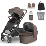 UPPAbaby Cruz V3 Pushchair, Carrycot & Accessory Bundle - Owen