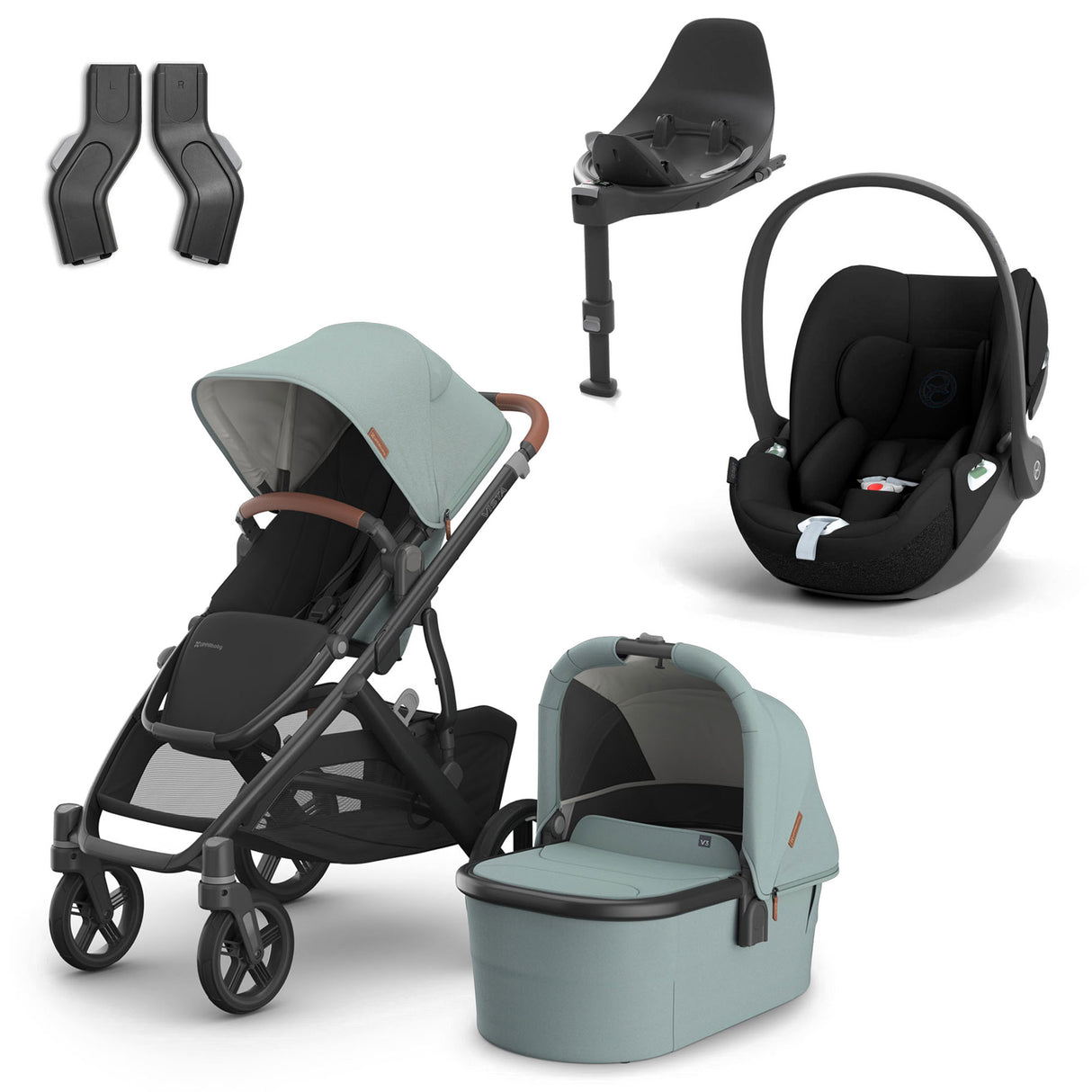 UPPAbaby VISTA V3 + Cybex Cloud T i-Size Travel System Bundle - Kenzi