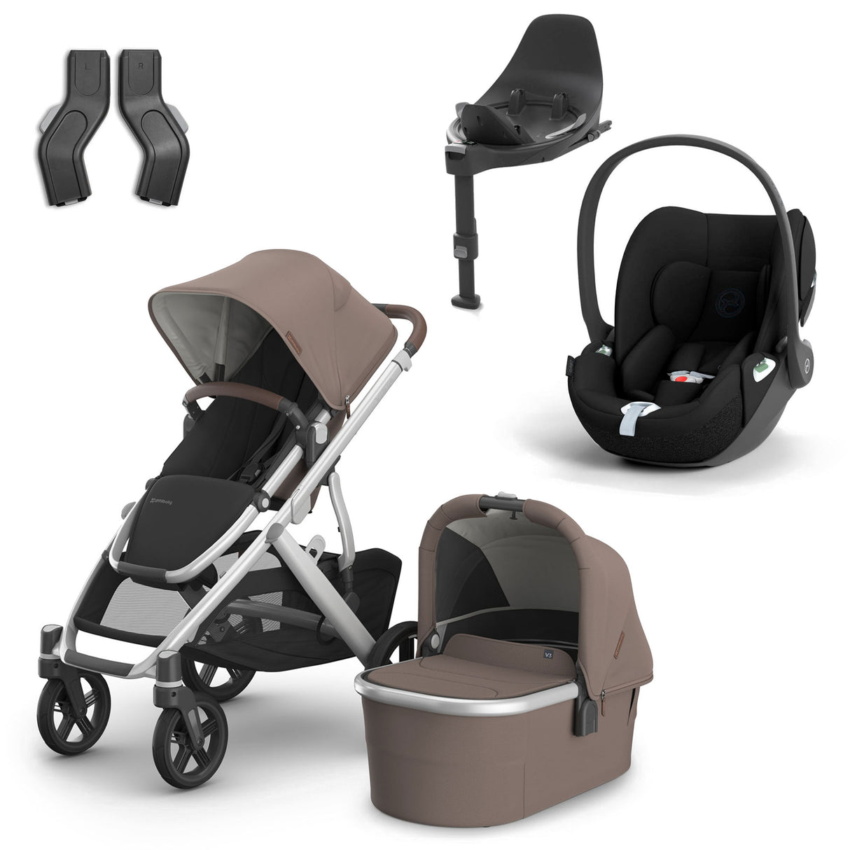 UPPAbaby VISTA V3 + Cybex Cloud T i-Size Travel System Bundle - Theo