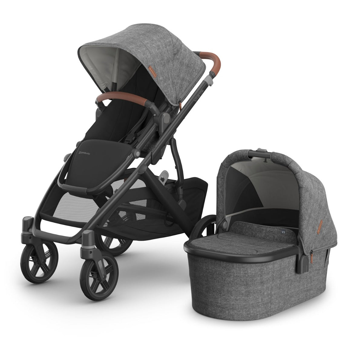 UPPAbaby VISTA V3 Pushchair and Carrycot - Greyson 1
