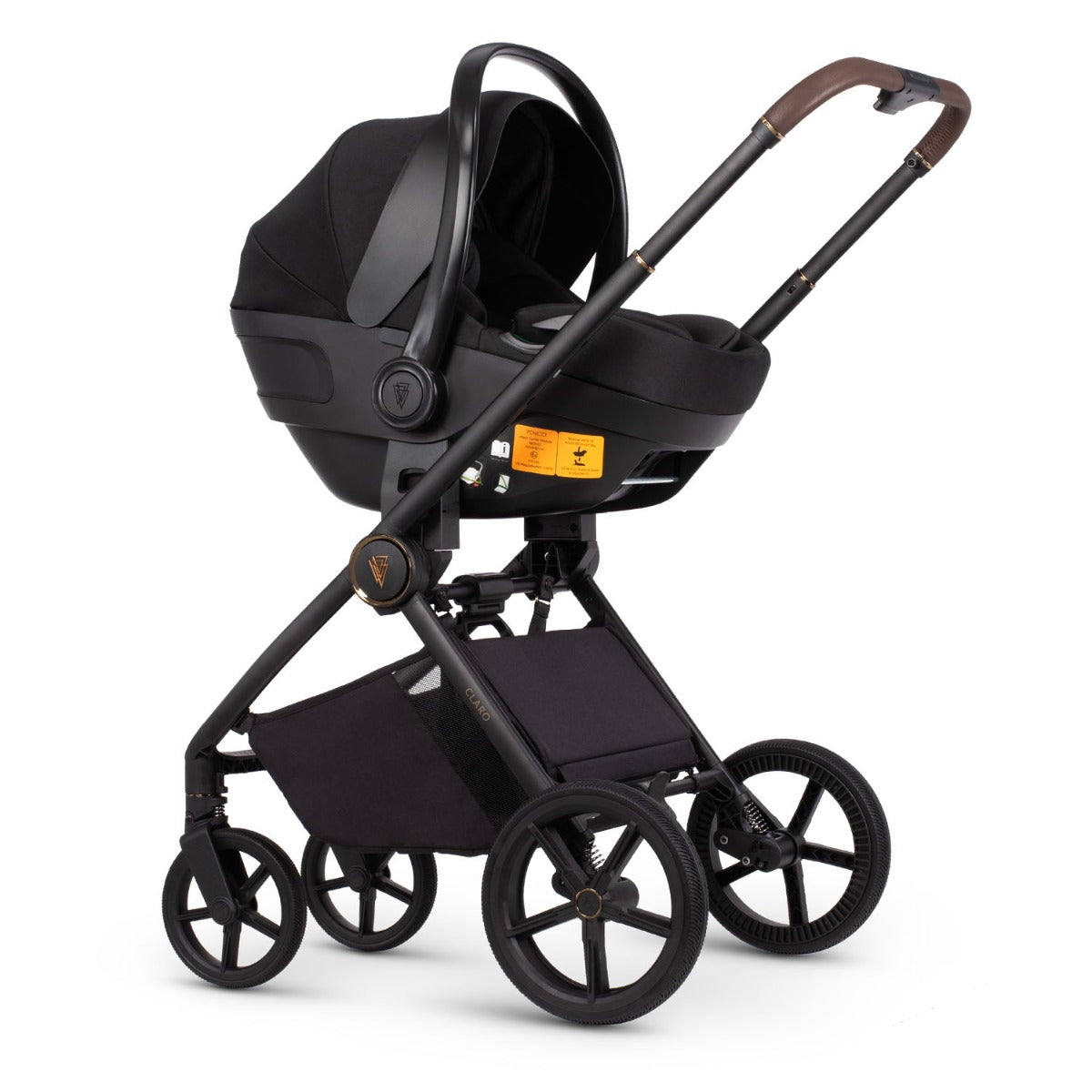 Venicci Claro Complete Travel System Bundle + 360 Isofix Base - Caramel 3