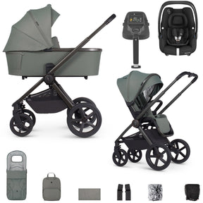 Venicci Upline 2 with Maxi-Cosi Cabriofix i-Size & Base Travel System Bundle - Aloe 1