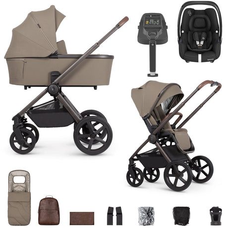 Venicci Upline 2 SE with Maxi-Cosi Cabriofix i-Size & Base Travel System Bundle - Powder 1