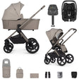Venicci Upline 2 with Maxi-Cosi Cabriofix i-Size & Base Travel System Bundle - Taupe 1