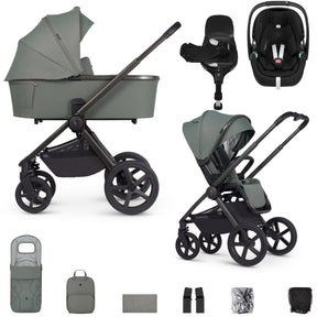 Venicci Upline 2 with Maxi-Cosi Pebble 360 Pro2 & Base Travel System Bundle - Aloe 1