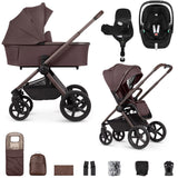 Venicci Upline 2 SE with Maxi-Cosi Pebble 360 Pro2 & Base Travel System Bundle - Burgundy 1