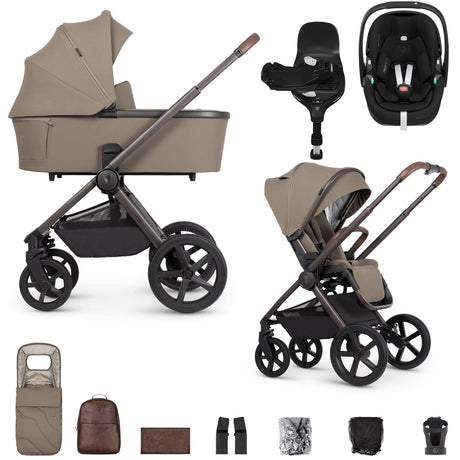 Venicci Upline 2 SE with Maxi-Cosi Pebble 360 Pro2 & Base Travel System Bundle - Powder 1