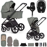 Venicci Upline 3 Luxury 4in1 Maxi-Cosi Pebble 360 Pro2 Car Seat & 360 Base Bundle - Aloe