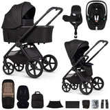 Venicci Upline 3 Luxury 4in1 Maxi-Cosi Pebble 360 Pro2 Car Seat & 360 Base Bundle - Onyx