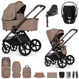 Venicci Upline 3 Luxury 4in1 Cybex Cloud T Car Seat & 360 Base Bundle - Sand