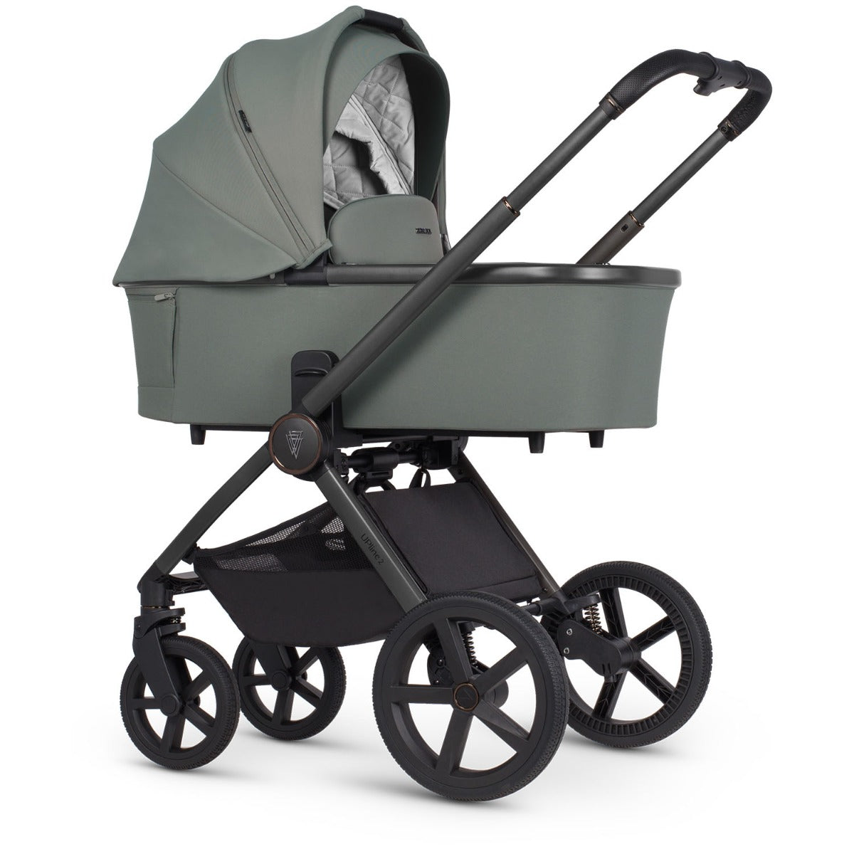 Venicci Upline 2 with Maxi-Cosi Pebble 360 Pro2 & Base Travel System Bundle - Aloe 18