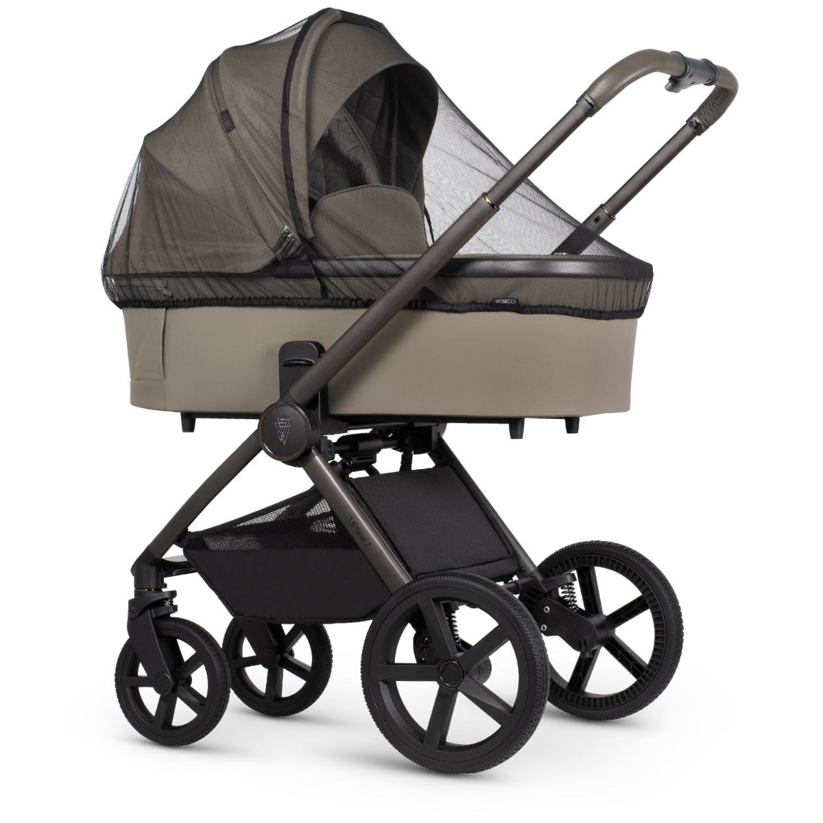 Venicci Upline 2 SE Pushchair & Carrycot 2-in-1 Bundle - Powder 19