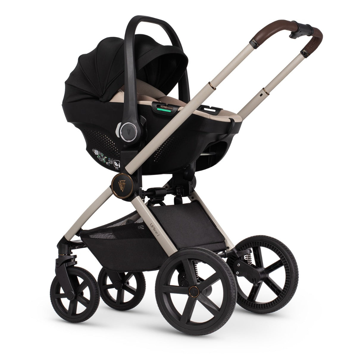 Venicci Upline 2 3-in-1 Tiago Travel System Bundle - Stone Beige 19