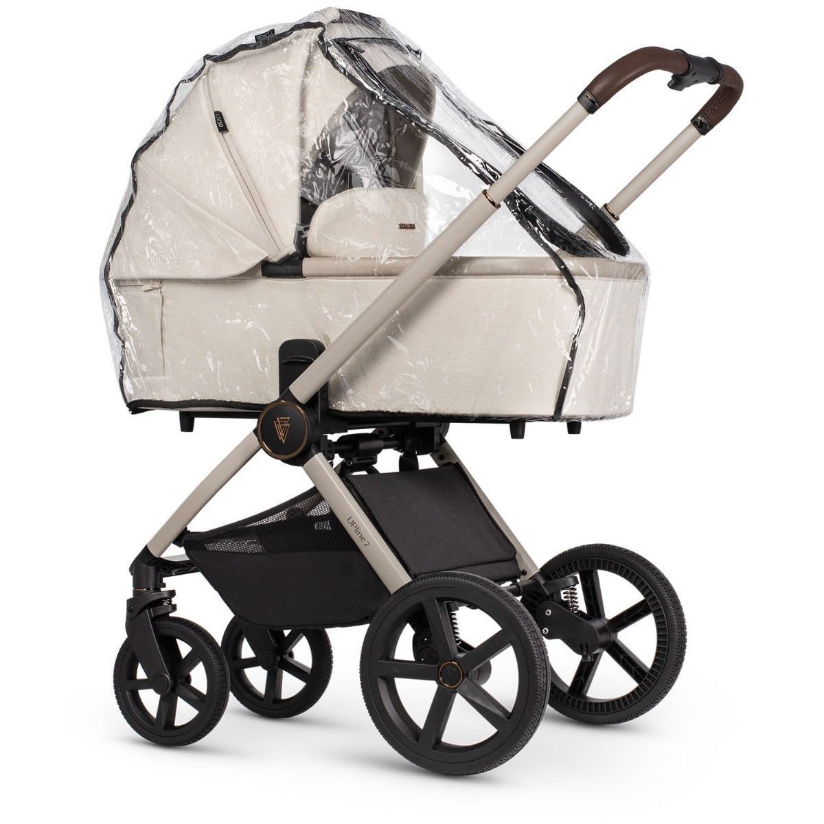 Venicci Upline 2 with Maxi-Cosi Pebble 360 Pro2 & Base Travel System Bundle - Stone Beige 2
