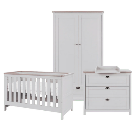 Tutti Bambini Verona 3 Piece Room Set - Oak & Dove Grey
