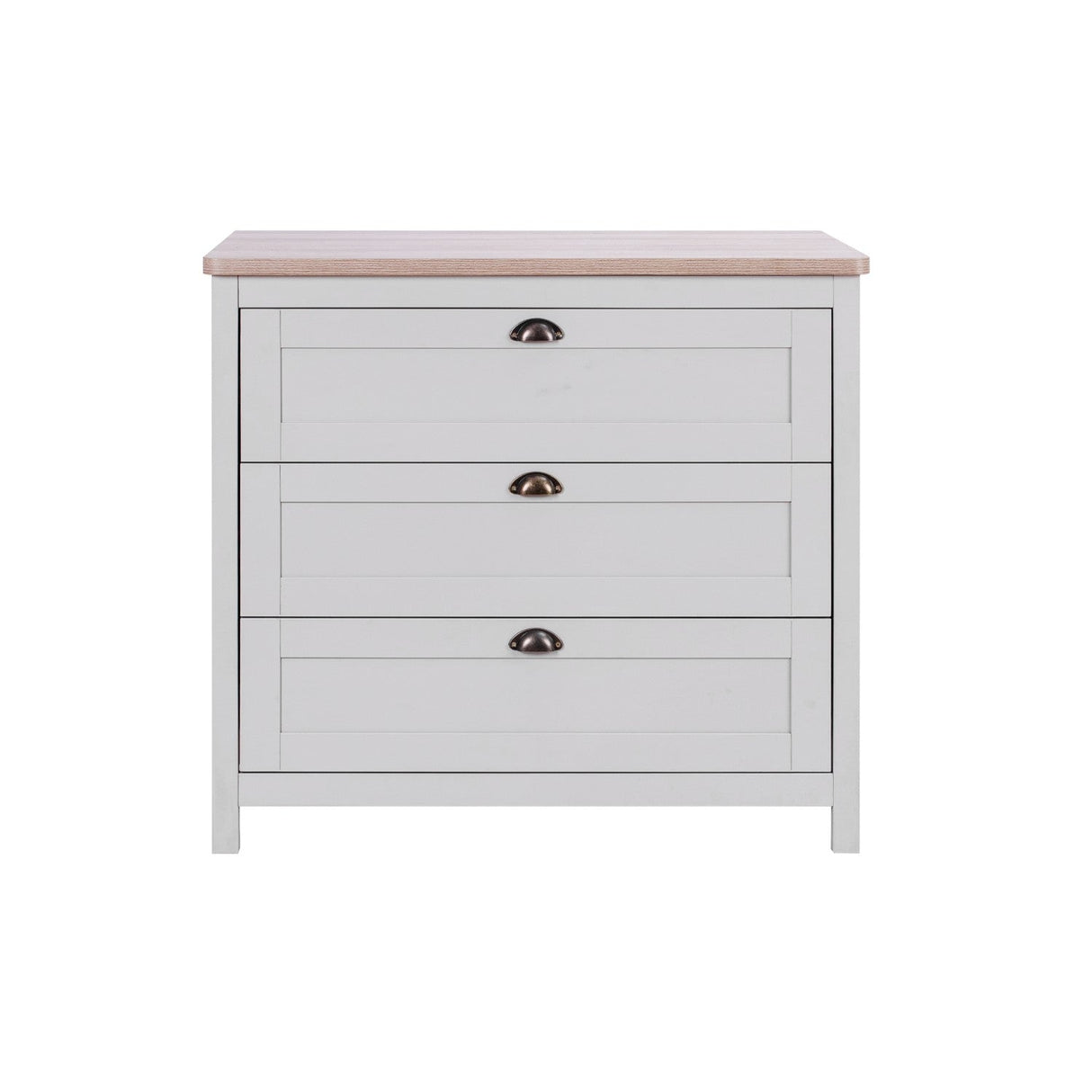 Tutti Bambini Verona Chest Changer - Oak & Dove Grey